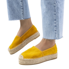 Espadrilles ajourées Capelle jaune