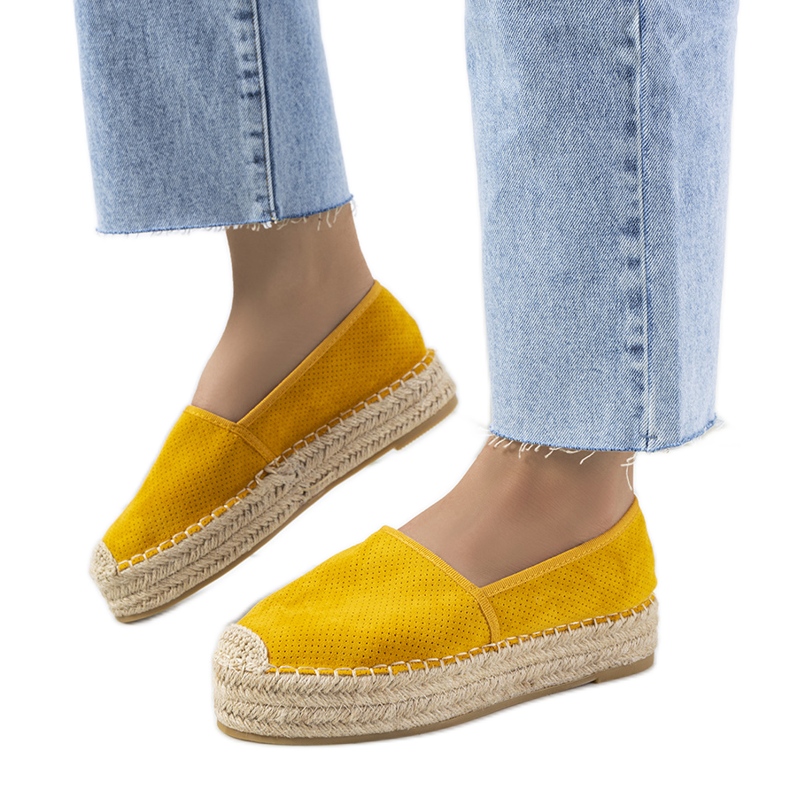 Espadrilles ajourées Capelle jaune