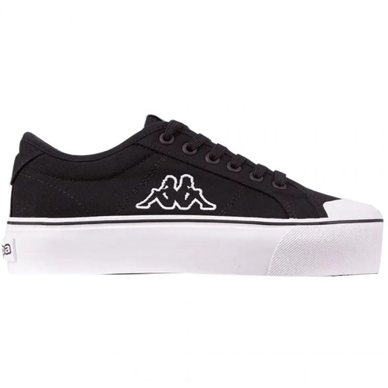 Chaussures Kappa Boron Low Pf noir et blanc 243162 1110 le noir