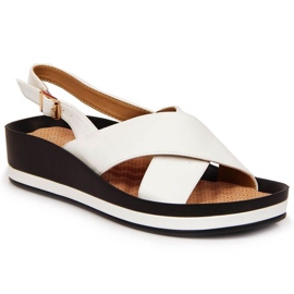 Sandales compensées Vinceza W JAN117B blanc