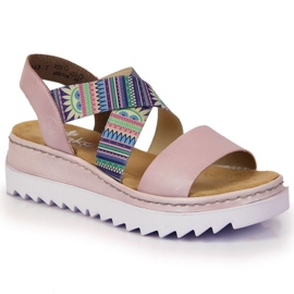 Rieker W RKR533 sandales en caoutchouc violet