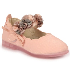 Ballerines velcro à fleurs Vinceza Jr JAN99B rose