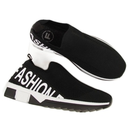 Chaussures de sport noires à enfiler Filippo W PAW224A le noir Chaussures de sport noires à enfiler Filippo W PAW224A le noir