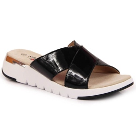 Chaussons vernis S. Barski W OLI159A noir
