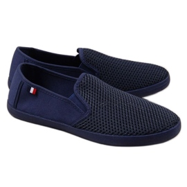 Baskets ajourées Atletico M ATC312B bleu marine