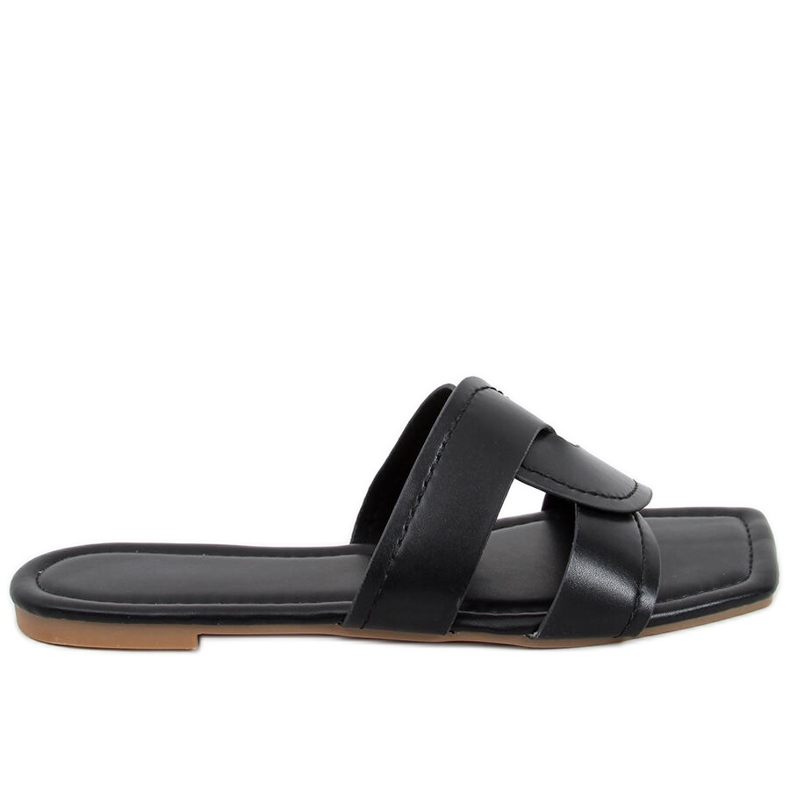 Claquettes à semelle carrée Nitya Noir le noir