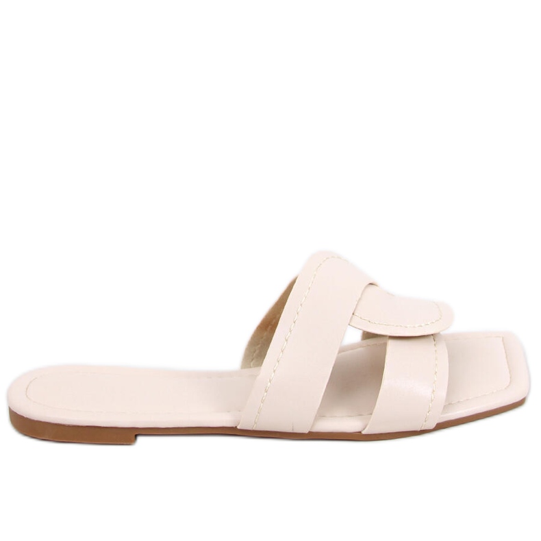 Chaussons à semelles carrées Nitya Beige
