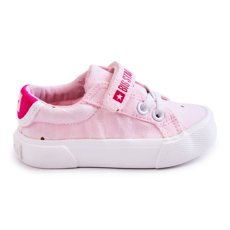 Baskets Basses Enfant Avec Velcro Big Star JJ374103 Rose