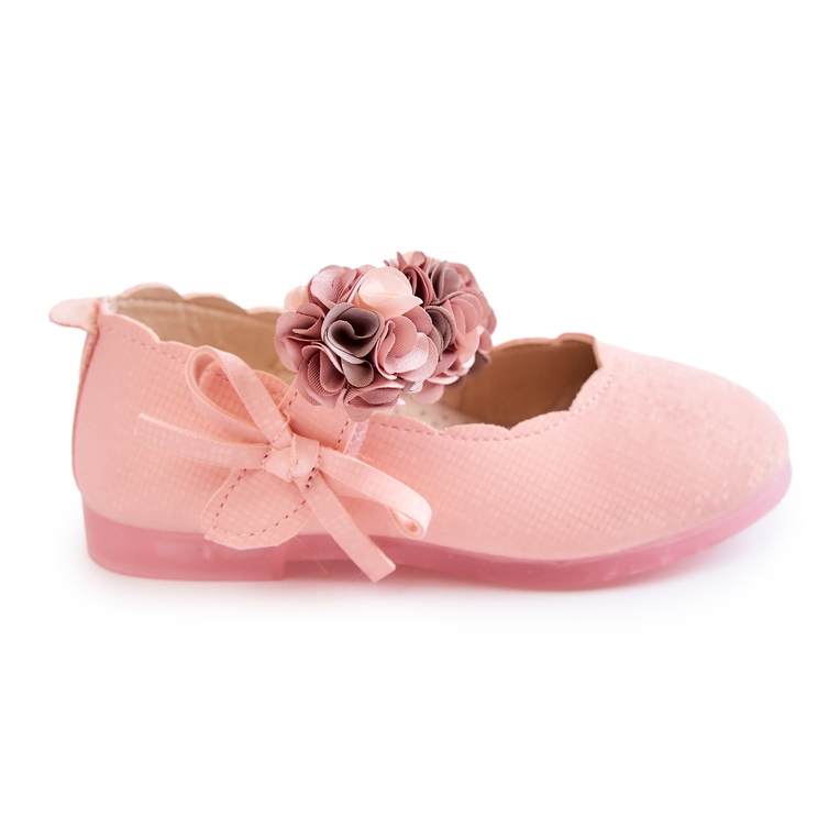 Vinceza Ballerines Enfant Avec Velcro Rose Fleurs Caitlin Vinceza Ballerines Enfant Avec Velcro Rose Fleurs Caitlin