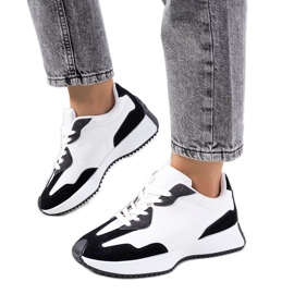 Baskets femme Cohen noires blanc