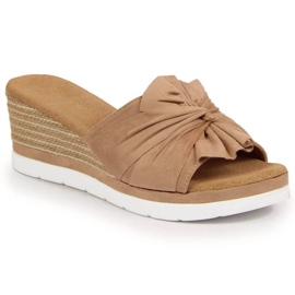 Chaussons compensés Potocki W WOL71B beige