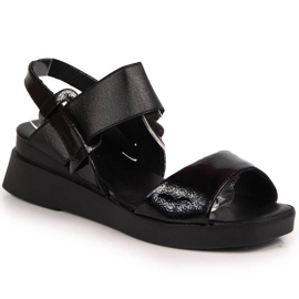 Sandales compensées Potocki W WOL75A noir le noir