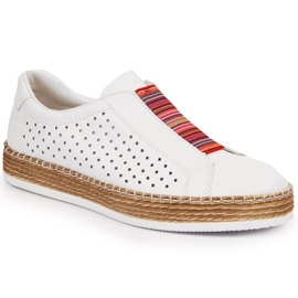 Rieker W RKR519 chaussures blanches ajourées