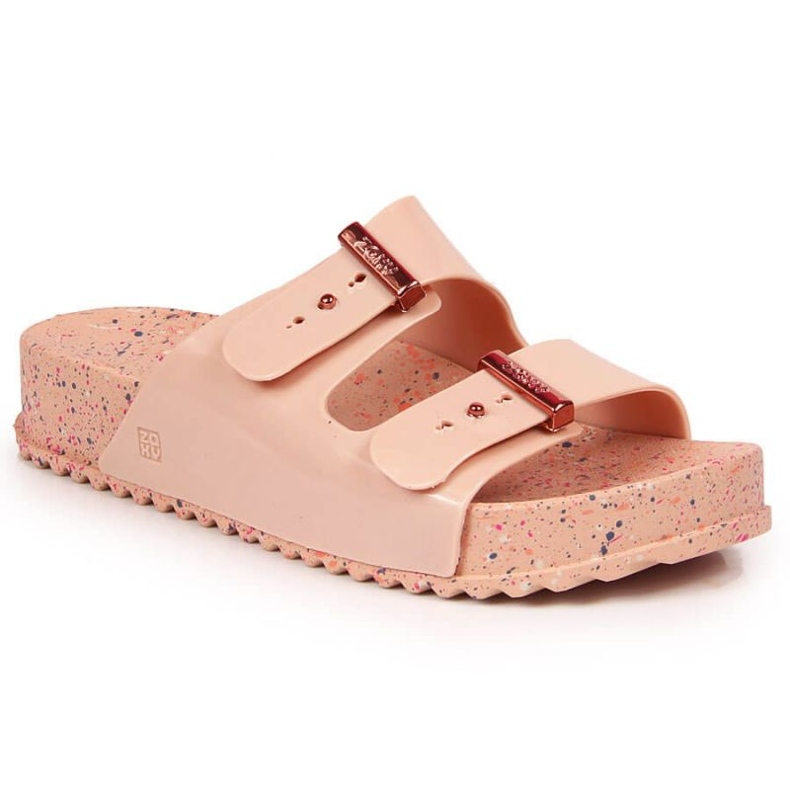 Chaussons de plage caoutchouc Zaxy W INT1713 rose poudré