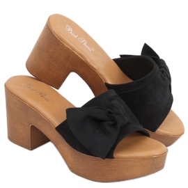 Chaussons ala Zeri Sabots noirs le noir le noir