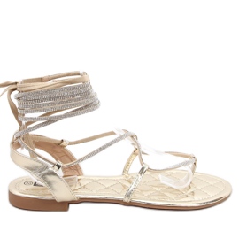 Sandales nouées Abasi Gold d'or Sandales nouées Abasi Gold d'or