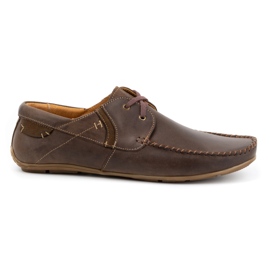 Olivier Mocassins cuir homme 297 marron foncé brun