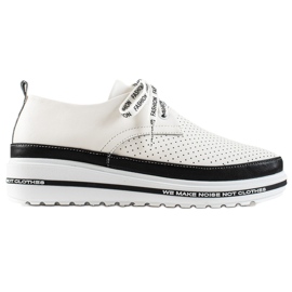 ARTIKER Chaussures de mode en cuir blanc noir