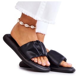 S.Barski Chaussons Classiques Noirs Femme Feline