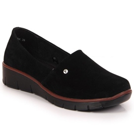 Chaussures en cuir compensées Filippo W PAW343A noir le noir Chaussures en cuir compensées Filippo W PAW343A noir le noir