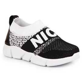 Chaussures de sport chaussettes McKeylor Jr JAN94B noir et blanc blanche Chaussures de sport chaussettes McKeylor Jr JAN94B noir et blanc blanche