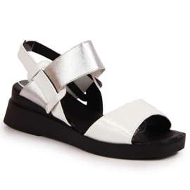 Sandales compensées Potocki W WOL75B blanc