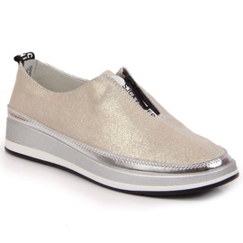 Chaussures en cuir T.Sokolski W SCA153B doré