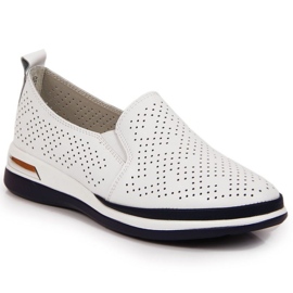 Chaussures ajourées en cuir Slip on T.Sokolski W SCA155 blanc blanche Chaussures ajourées en cuir Slip on T.Sokolski W SCA155 blanc blanche