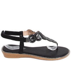 Tongs Saïda Noir le noir