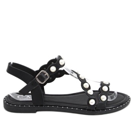 Sandales à perles Zarina Noir le noir