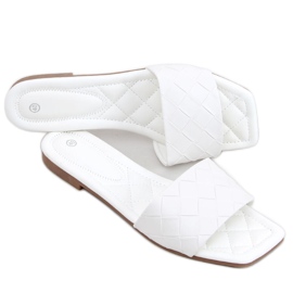 Chaussons à semelle carrée Sahar White blanc