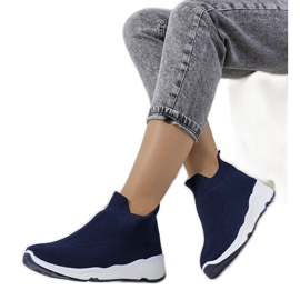 Baskets cheville marine Roes bleu