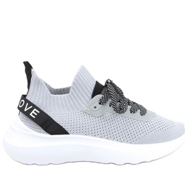 Otino Silvery chaussettes chaussures de sport gris