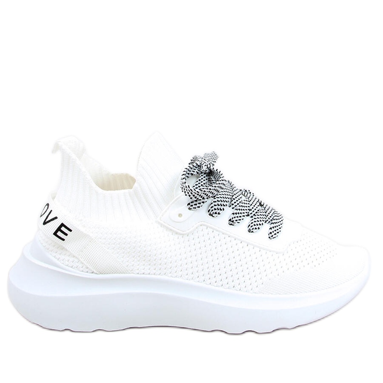 Otino White chaussettes chaussures de sport blanche