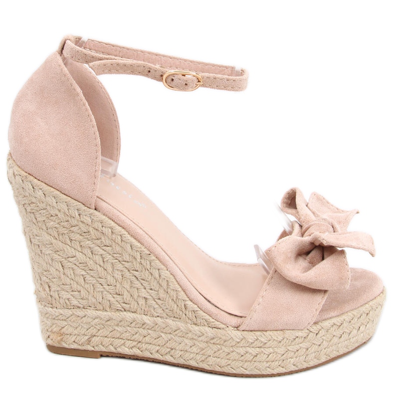 Sandales espadrilles sur le coin Aida Nude rose Sandales espadrilles sur le coin Aida Nude rose
