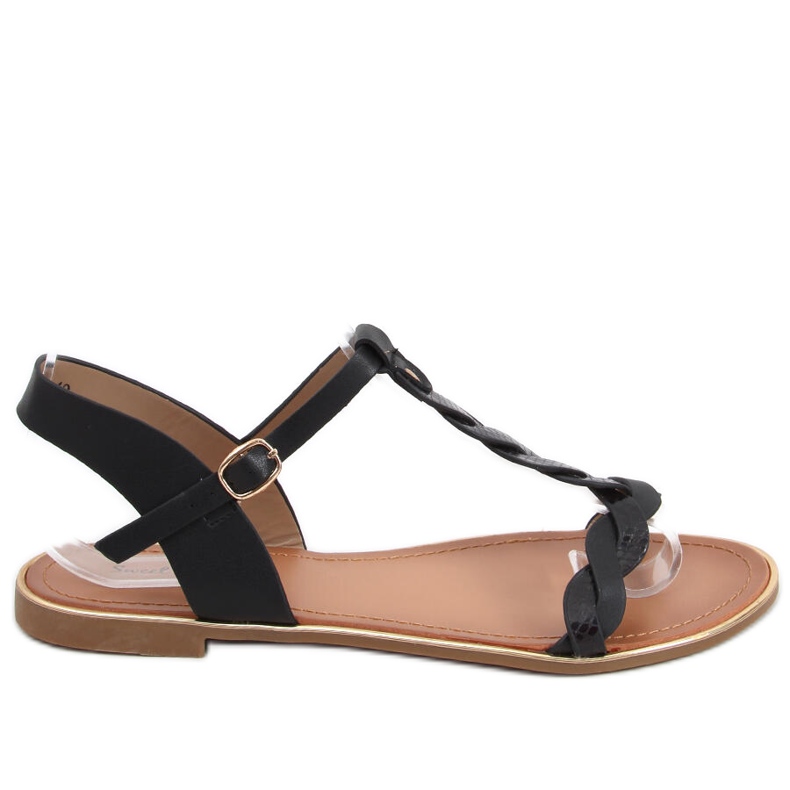 Sandales femme Basma Noir irisé le noir