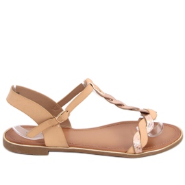 Sandales femme irisées Basma Beige