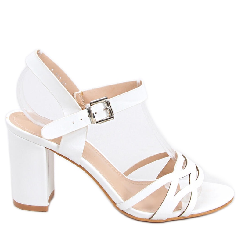 Sandales blanches à talons Rania