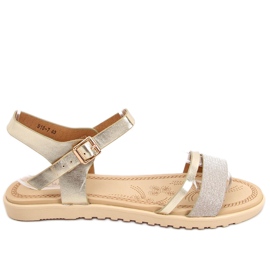 Sandales femme Tenda Gold doré