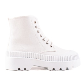 Melisa Baskets à la mode sur la plate-forme blanc