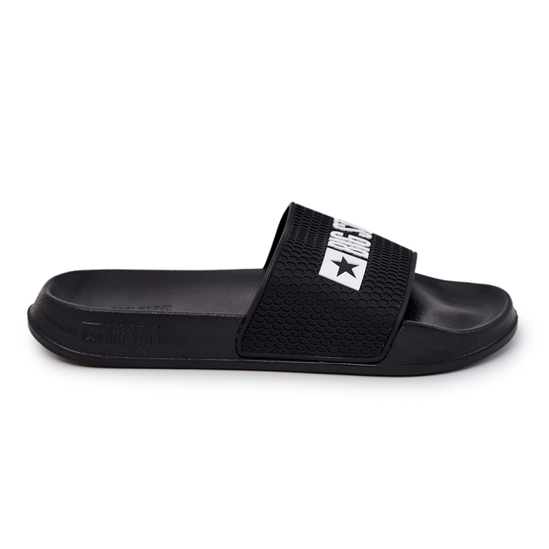 Flip pour hommes -flops avec le logo noir JJ174505 Big Star le noir Flip pour hommes -flops avec le logo noir JJ174505 Big Star le noir