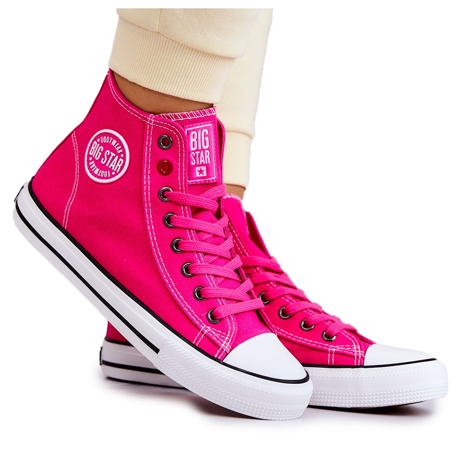 Baskets Montantes Femme Big Star JJ274210 Fuchsia rose