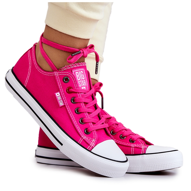 Baskets Basses Femme Big Star JJ274A005 Fuchsia rose