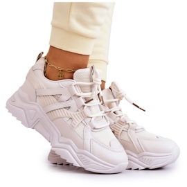 Chaussures de sport femme Baskets Beige Daren