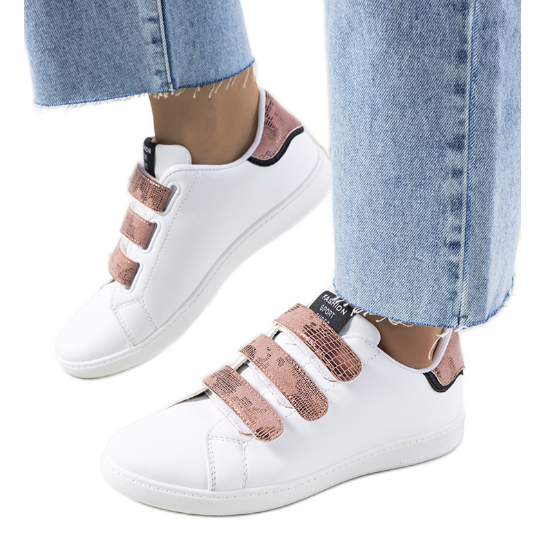 Baskets Diest blanches et roses pour femmes Baskets Diest blanches et roses pour femmes