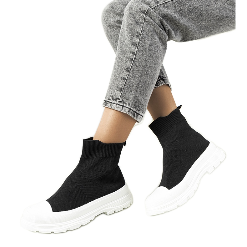 Baskets montantes noires Mickey le noir Baskets montantes noires Mickey le noir