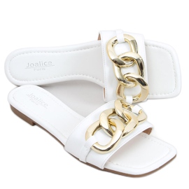 Chaussons avec chaîne Jasira Blanc blanche Chaussons avec chaîne Jasira Blanc blanche