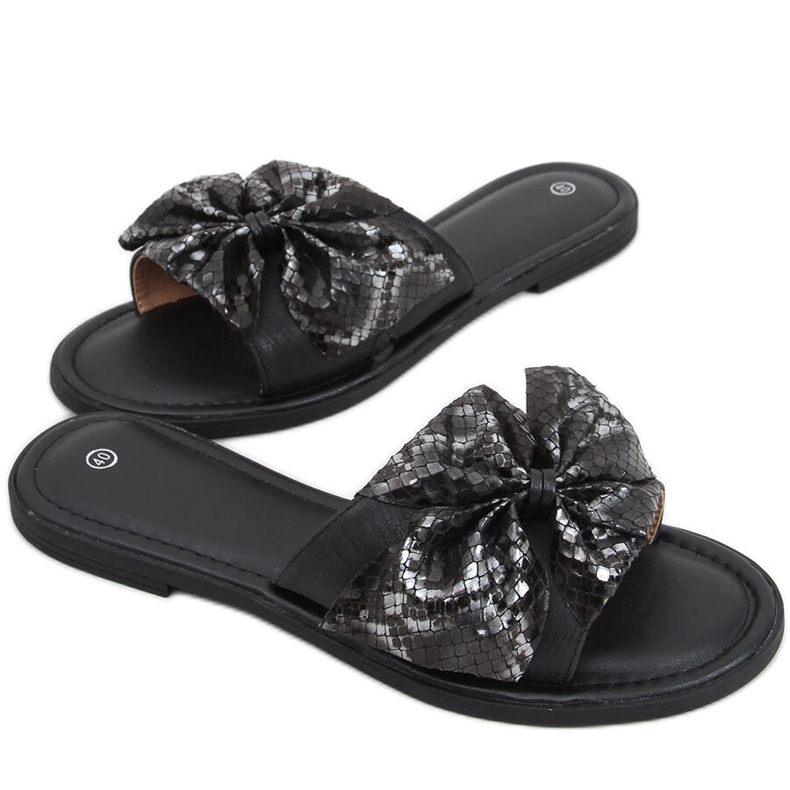 Pantoufles Vors noires, femmes le noir