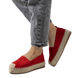 Espadrilles femme Rhianne rouges