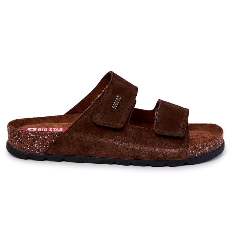 Chaussons Homme Avec Velcro Big Star JJ176002 Marron brun